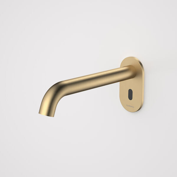 Liano II Sensor 210 Wall Outlet Complete Kit in Brushed Brass | Caroma #Colour_Brushed Brass