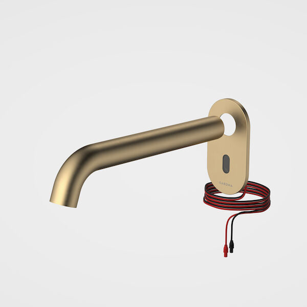 Liano II Sensor 210 Wall Outlet Trim Kit in Brushed Brass | Caroma #Colour_Brushed Brass