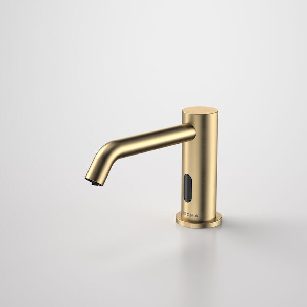 Liano II Sensor Hob Mounted Soap Dispenser in Brushed Brass | Caroma #Colour_Brushed Brass