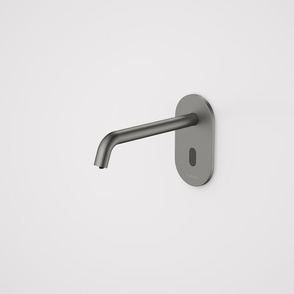 Liano II Sensor Wall Mounted Soap Dispenser Kit in Gunmetal | Caroma #Colour_Gunmetal