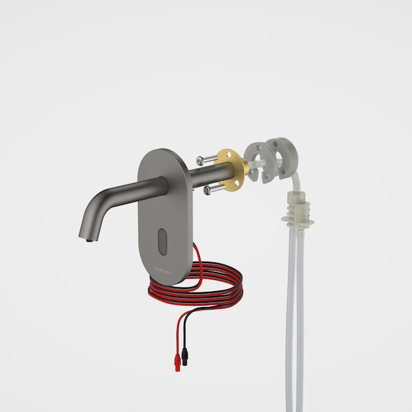 Liano II Sensor Wall Mounted Soap Dispenser - Trim Only in Gunmetal | Caroma #Colour_Gunmetal