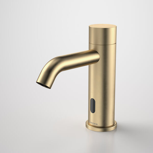 Liano II Sensor Hob Mounted Outlet in Brushed Brass | Caroma #Colour_Brushed Brass