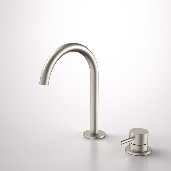 Liano II Hob Basin Mixer Set 160mm in Brushed Nickel | Caroma #Colour_Brushed Nickel