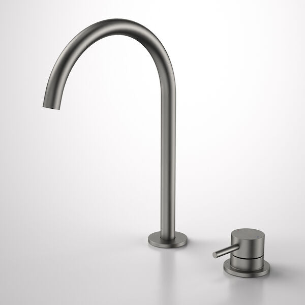 Liano II Hob Basin/Sink Mixer Set 200mm in Gunmetal | Caroma #Colour_Gunmetal