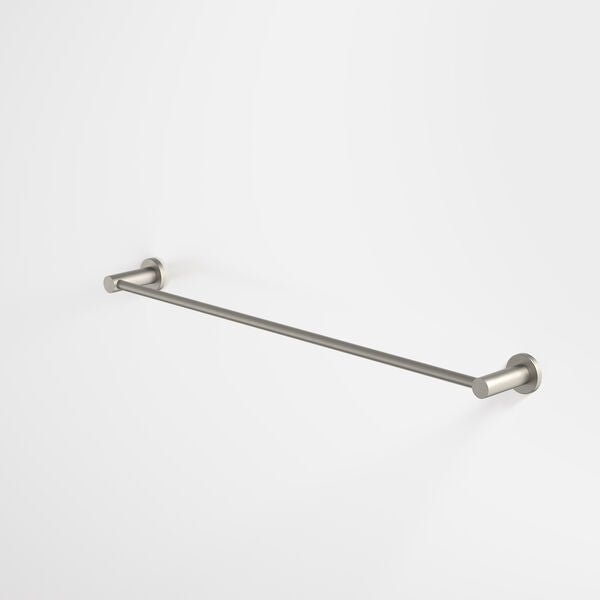 Liano II Single Towel Rail 640mm in Brushed Nickel | Caroma #Colour_Brushed Nickel