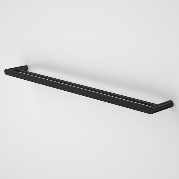 Urbane II 825mm Double Towel Rail in Matte Black | Caroma #Colour_Matte Black