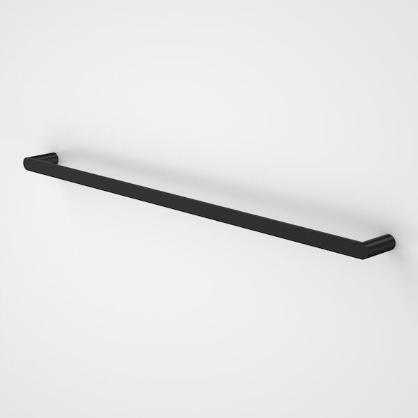 Urbane II 825mm Single Towel Rail in Matte Black | Caroma #Colour_Matte Black