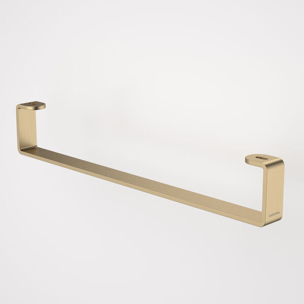 Urbane II Hand Wall Basin Integrated Rail in Brushed Brass | Caroma #Colour_Brushed Brass