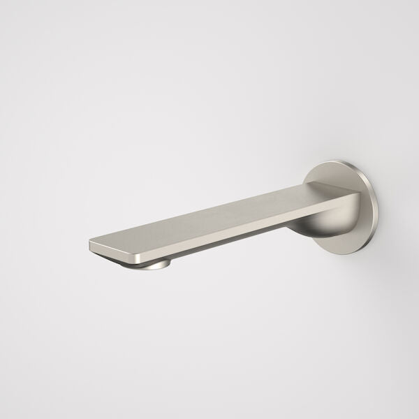 Urbane II 180mm Basin/Bath Outlet - Round Cover Plate in Brushed Nickel | Caroma #Colour_Brushed Nickel