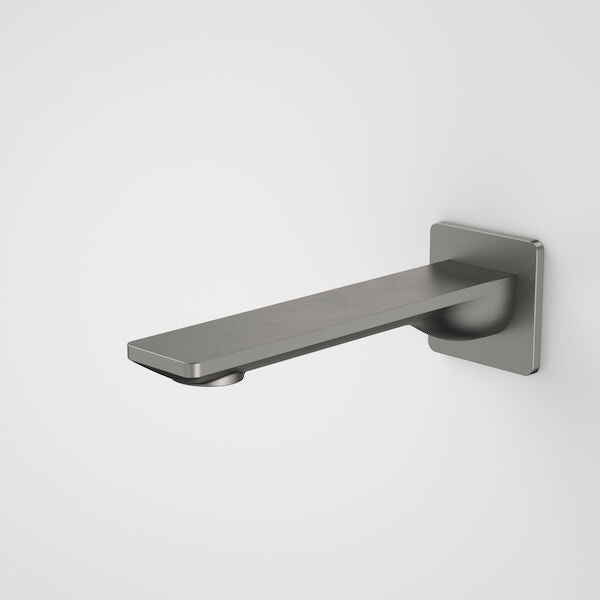 Urbane II 180mm Basin/Bath Outlet - Square Cover Plate in Gunmetal | Caroma #Colour_Gunmetal