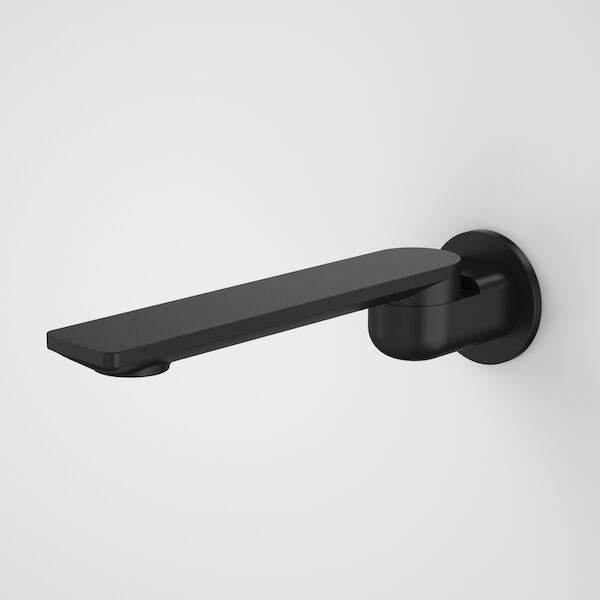 Urbane II 220mm Bath Swivel Outlet - Round Cover Plate in Matte Black | Caroma #Colour_Matte Black