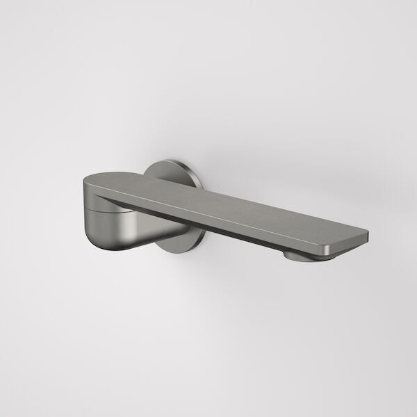 Urbane II 220mm Bath Swivel Outlet - Round Cover Plate in Gunmetal | Caroma #Colour_Gunmetal