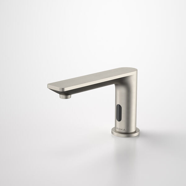 Urbane II Hob Mounted Electronic Hands-free Soap Dispenser in Brushed Nickel | Caroma #Colour_Brushed Nickel