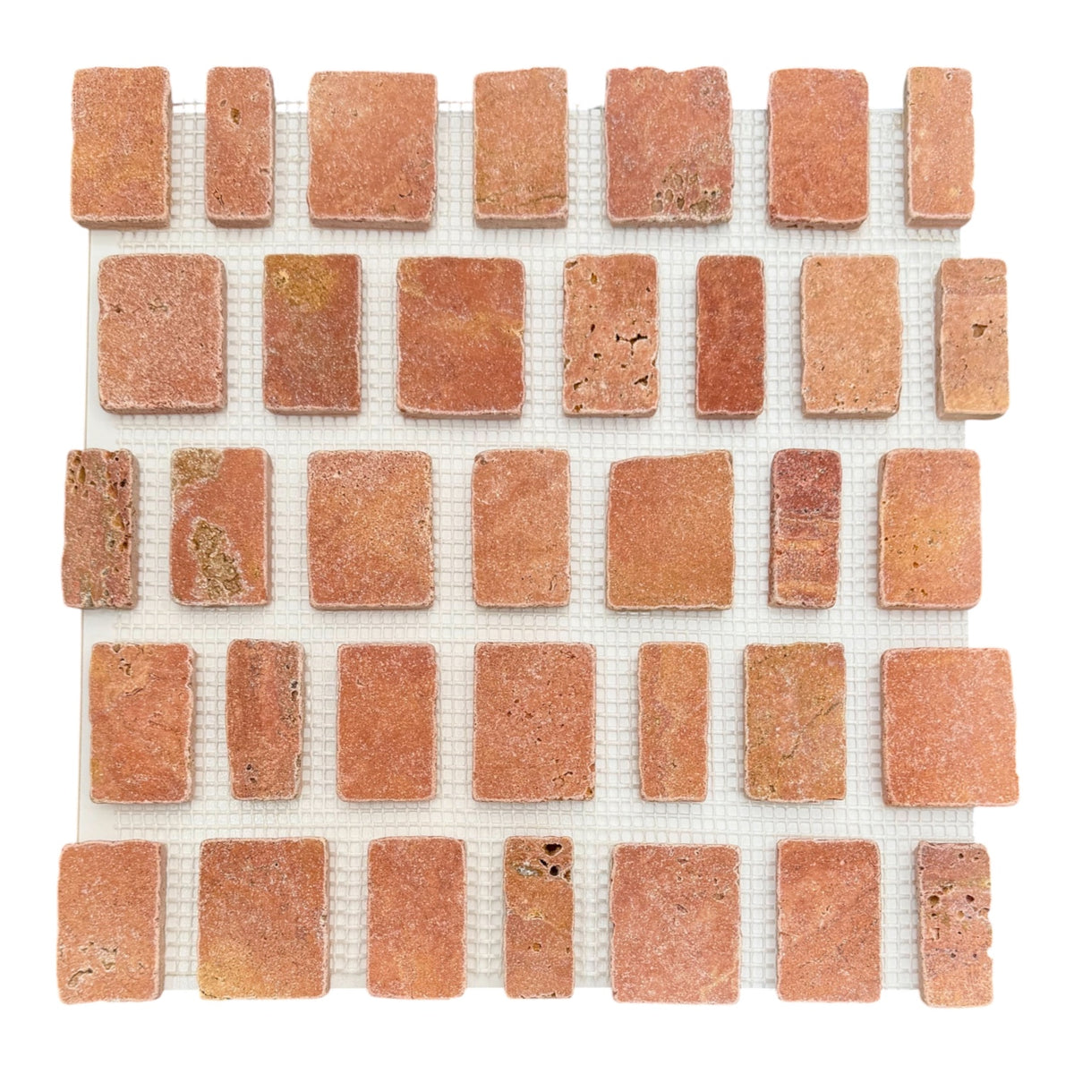 Travertine Split Edge Mosaic | Tumbled & Honed Natural Stone