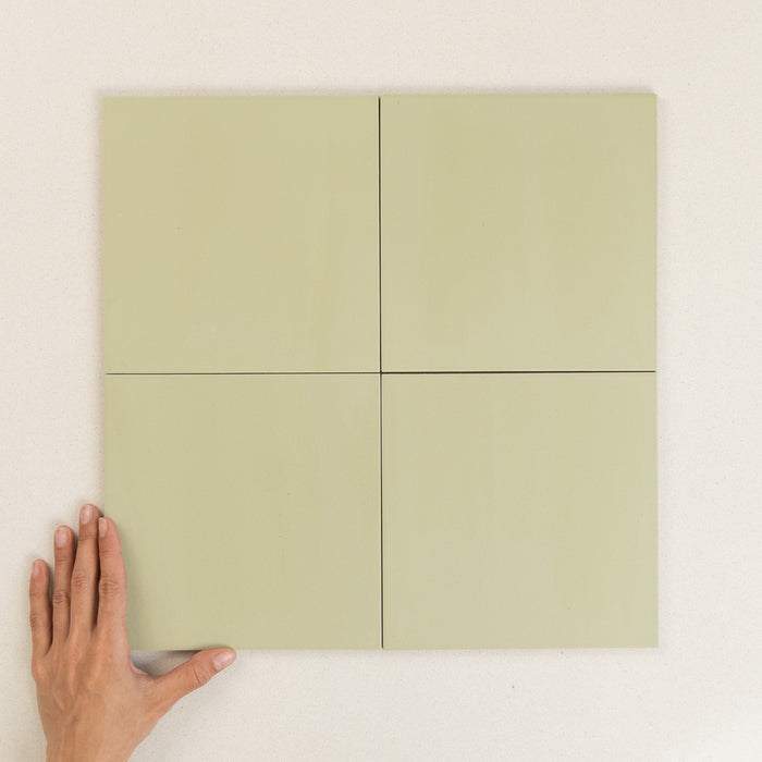 Spanish Bauhome Floor & Wall Cement Look Tile in Terrakotta, Minze, Grun, Rose, Weiss, Schwarz, Grau & Glacier, Matt finish
