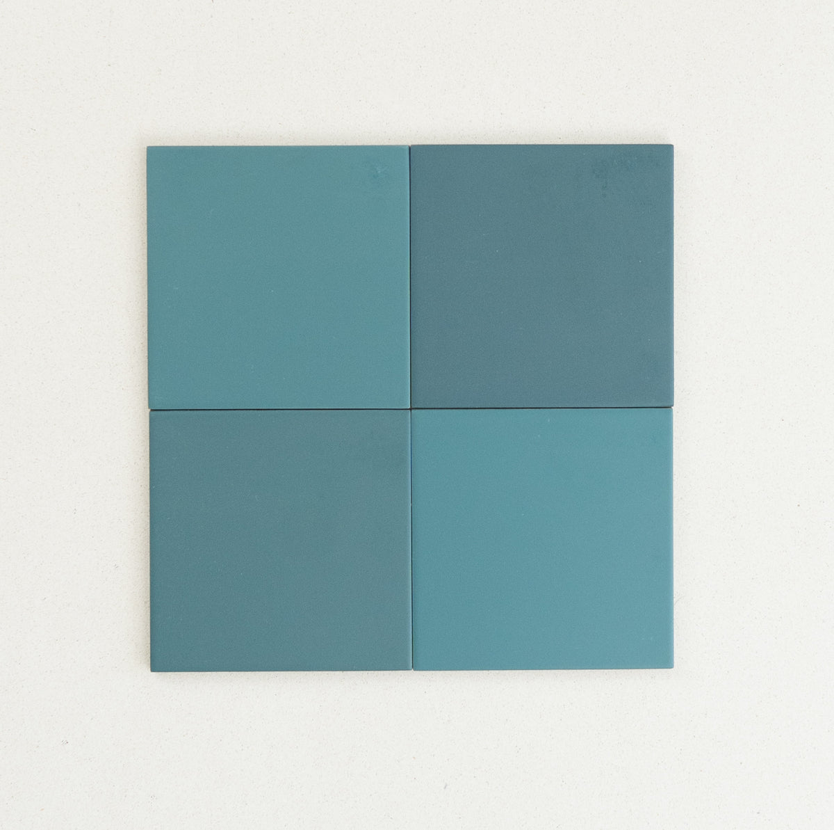 Rubik Square Floor & Wall Spanish Tile 123x123mm in Green, Matt finish