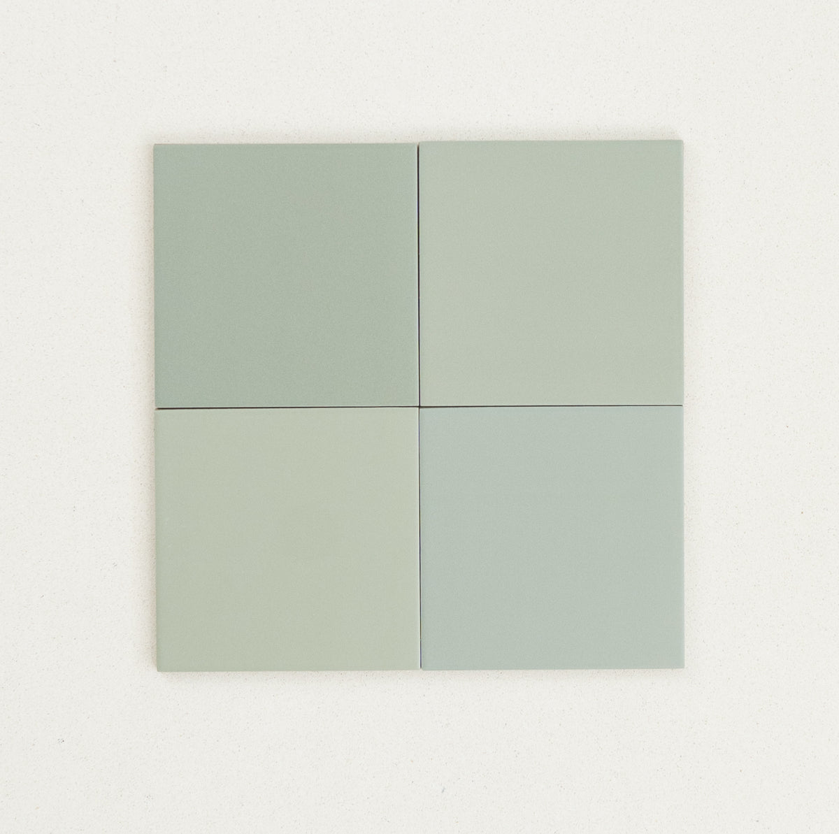 Rubik Square Floor & Wall Spanish Tile 123x123mm in Sage, Matt finish