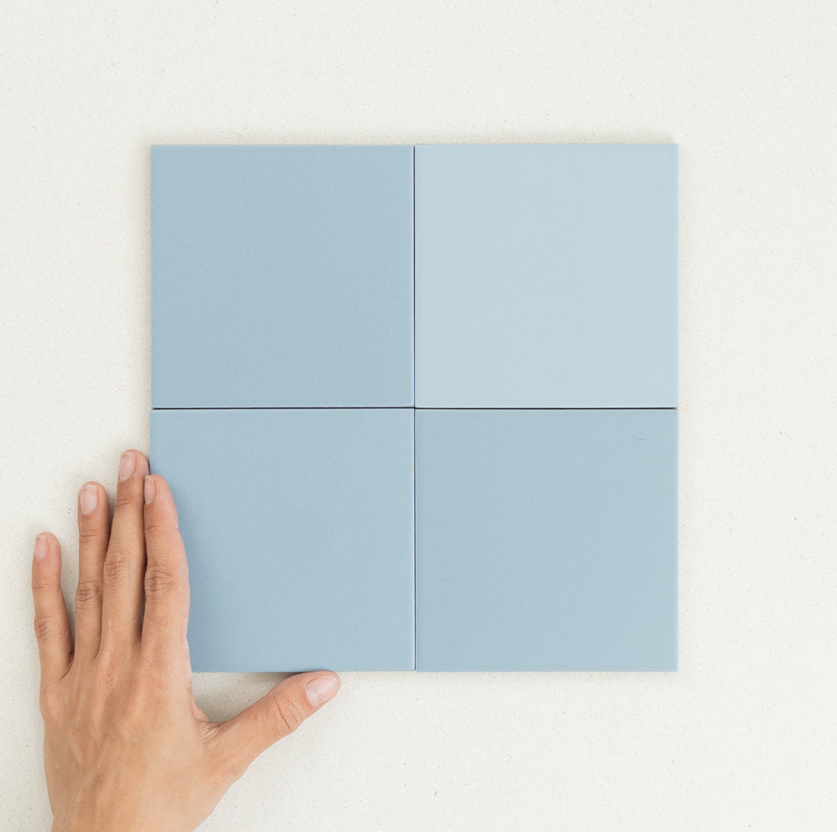 Rubik Square Floor & Wall Spanish Tile 123x123mm in Anthracite, Blue, Clay, Green, Sage, Sand, Silver, Taupe & White, Matt finish