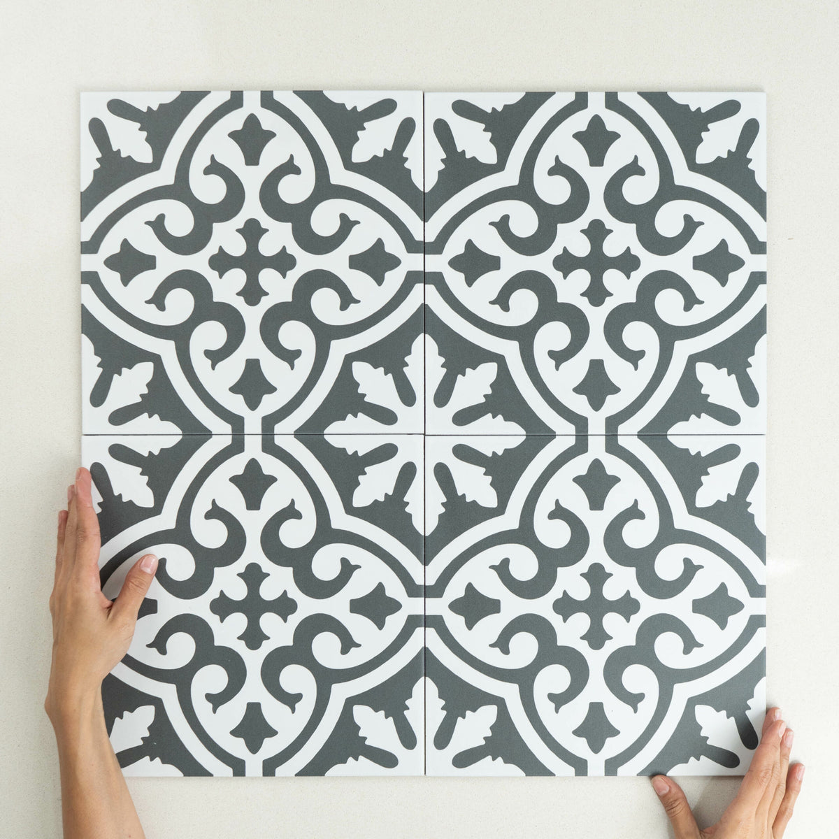 Kenthurst Encaustic Look Patterned Floor & Wall Tile Australian Made 300x300mm