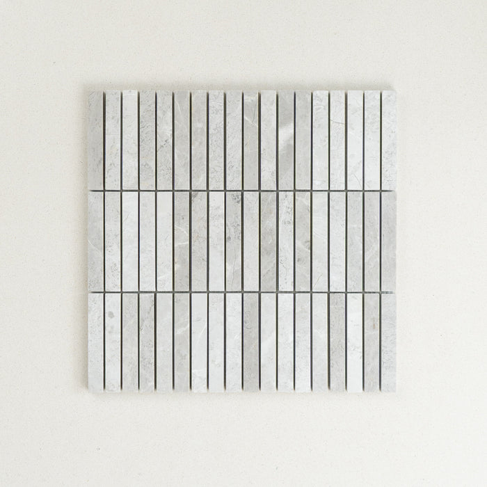 Stack Tundra Honed Marble Mosaic