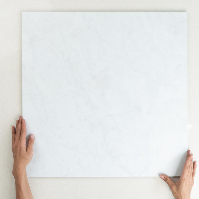 Bianco Carrara Marble Look Tile – Matt & Polished finish