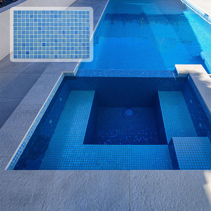 Ezarri Aus Designer Aquamarine Pool Tile – Gloss finish