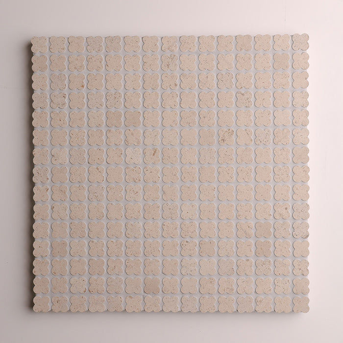 Alhambra Flower Portuguese Limestone Mosaic – Honed finish