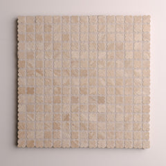 Alhambra Flower Travertine Beige Mosaic