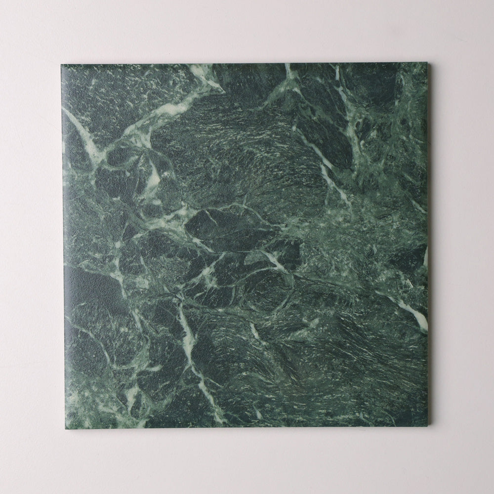 Amici Series Porcelain Floor and Wall Tile in Green, Matt finish