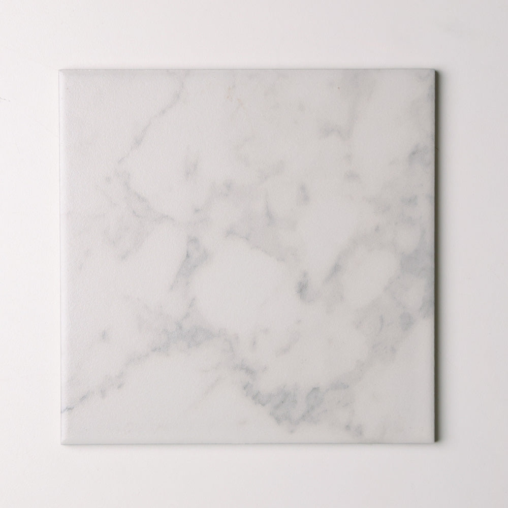 Amici Series Porcelain Floor and Wall Tile in White, Matt finish