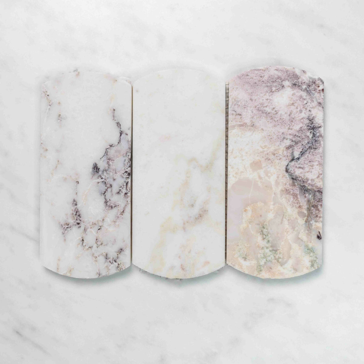 Viola Arch Marble Mosaic | Honed Natural Stone