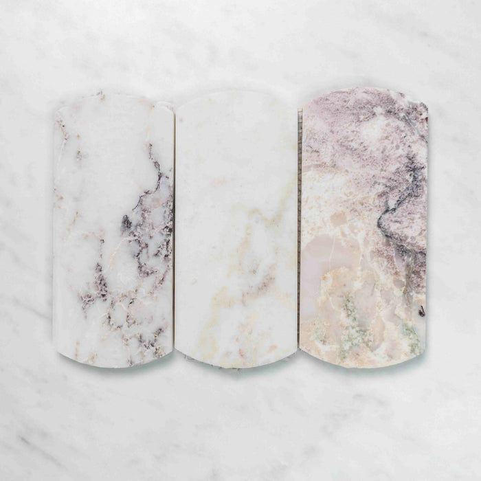 Viola Arch Marble Mosaic | Honed Natural Stone