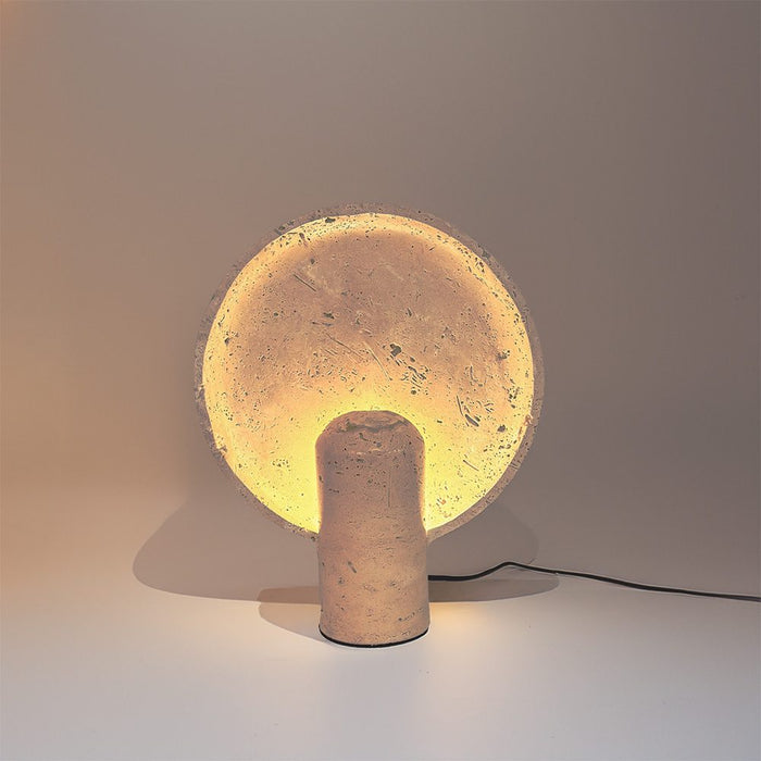 Lunara Artdomus Modern Table Lamp in Travertine