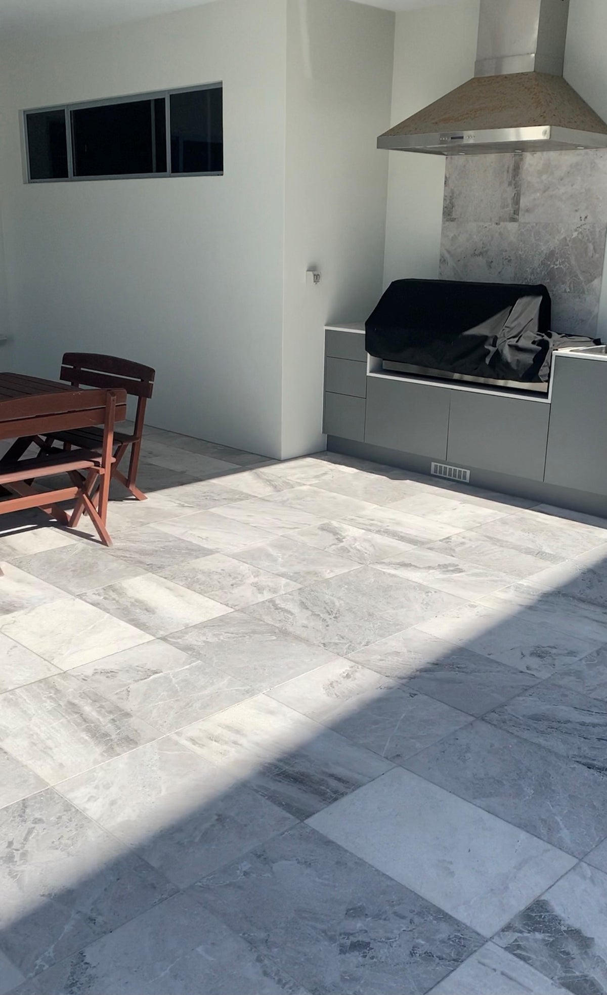 Atlantic Grey Anti-Slip Marble Tile – Sandblasted finish