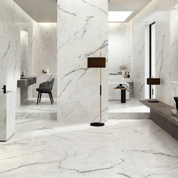 Marvel Shine Series Italian Porcelain Tile in Imperiale, Prestigio, Supremo & Delicato, Silk, Matt & Lappato finish