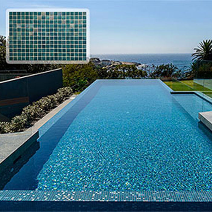 Ezarri Aus Designer Emerald Pool Tile – Gloss finish