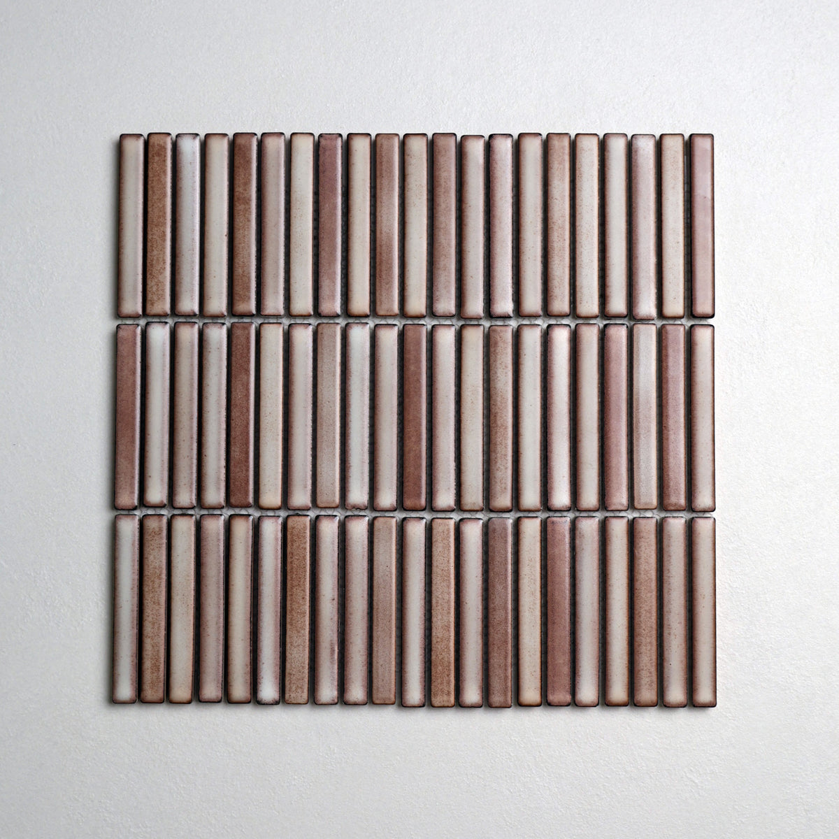 Beige Clay Kit Kat mosaic with reactive glaze | Serano Surfaces