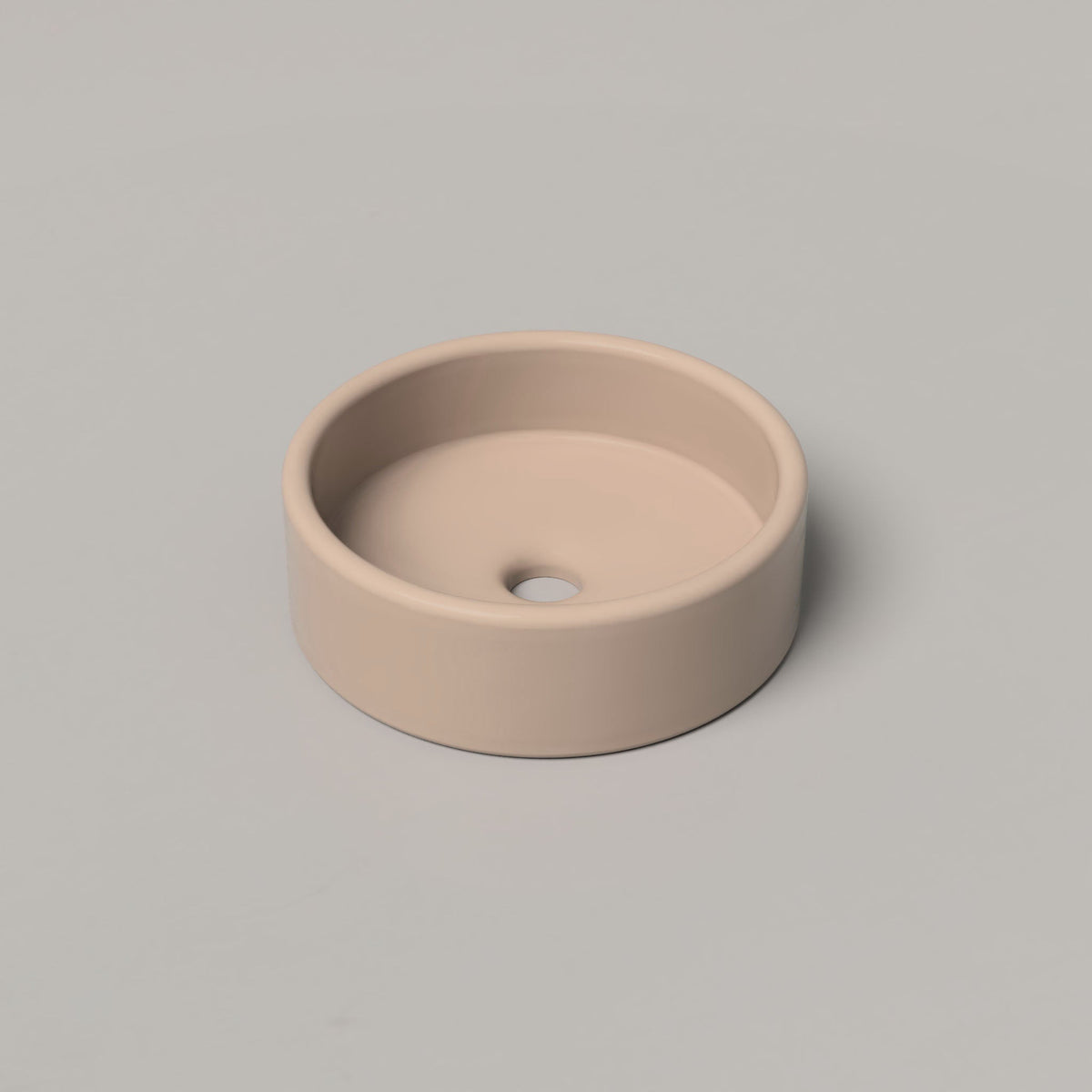 Nood Co Bowl Concrete Basin in Blush Pink | Nood Co