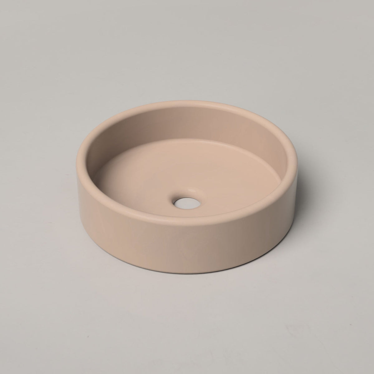 Nood Co Bowl Concrete Basin in Blush Pink | Nood Co