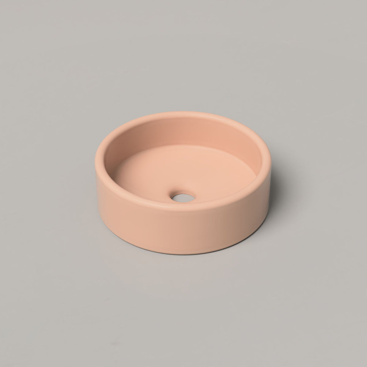 Nood Co Bowl Concrete Basin in Pastel Peach | Nood Co