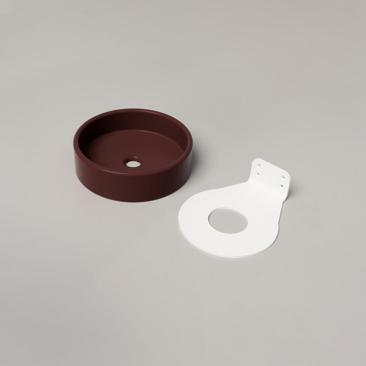 Nood Co Bowl Concrete Basin in Clay | Nood Co