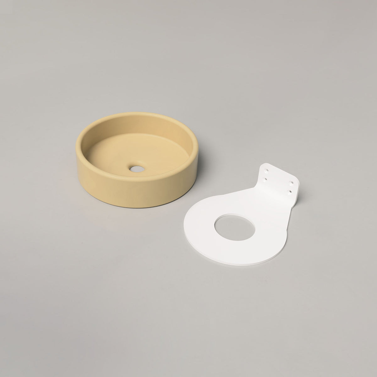 Nood Co Bowl Concrete Basin in Custard | Nood Co
