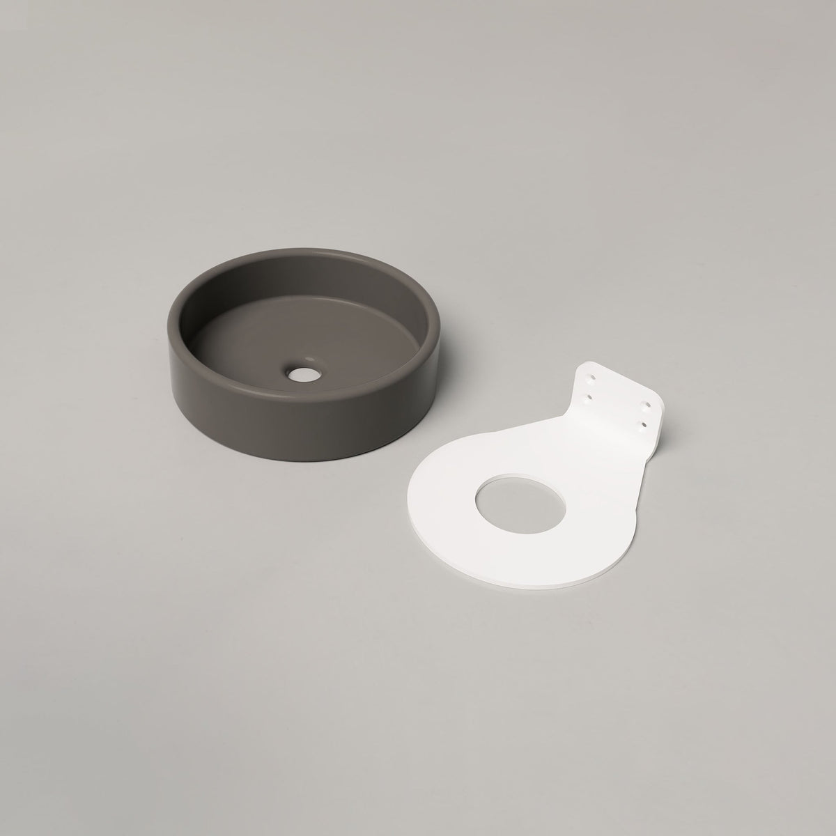 Nood Co Bowl Concrete Basin in Mid Tone Grey | Nood Co