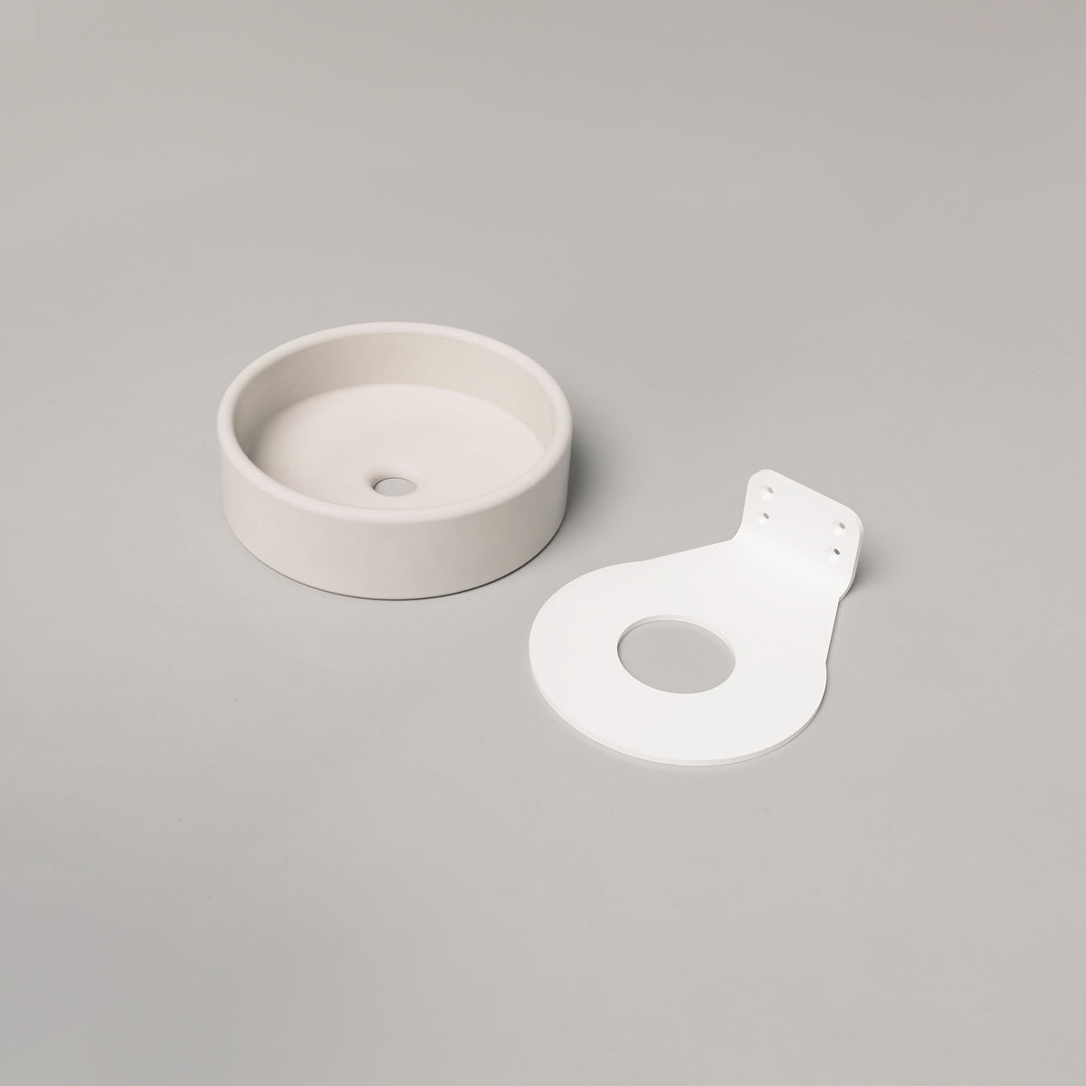 Nood Co Bowl Concrete Basin in Morning Mist | Nood Co