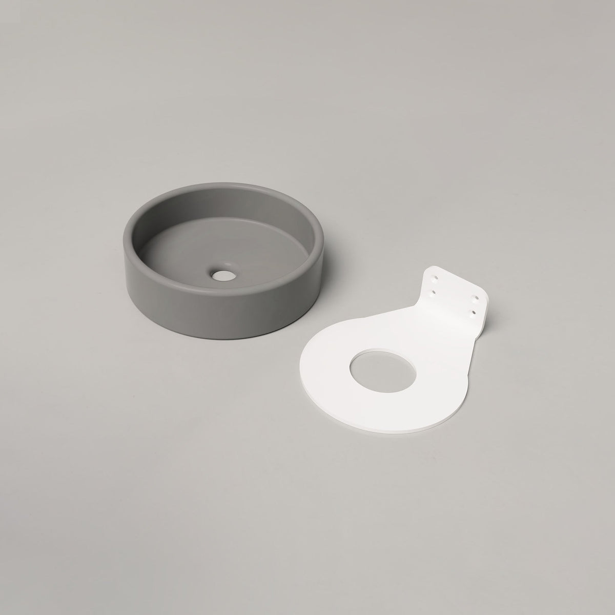 Nood Co Bowl Concrete Basin in Sky Grey | Nood Co