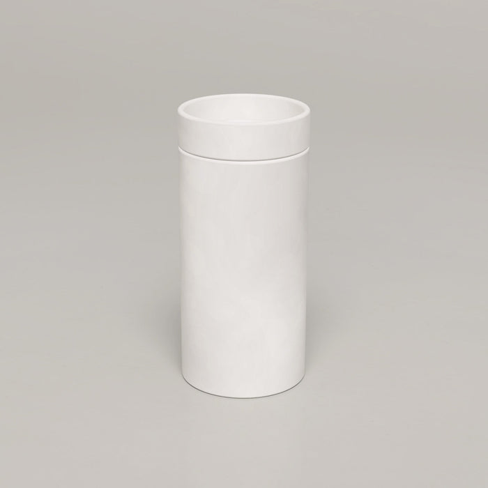 Nood Co Cylinder Bowl Concrete Basin in Ivory | Nood Co #Colour_Ivory