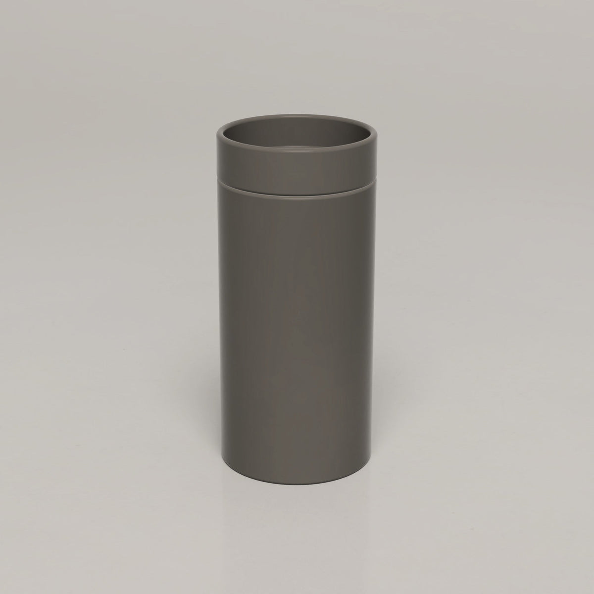 Nood Co Cylinder Bowl Concrete Basin in Mid Tone Grey | Nood Co