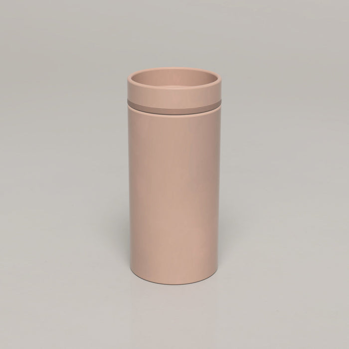 Nood Co Cylinder Bowl Two Tone Concrete Basin in Blush Pink | Nood Co #Colour_Blush Pink