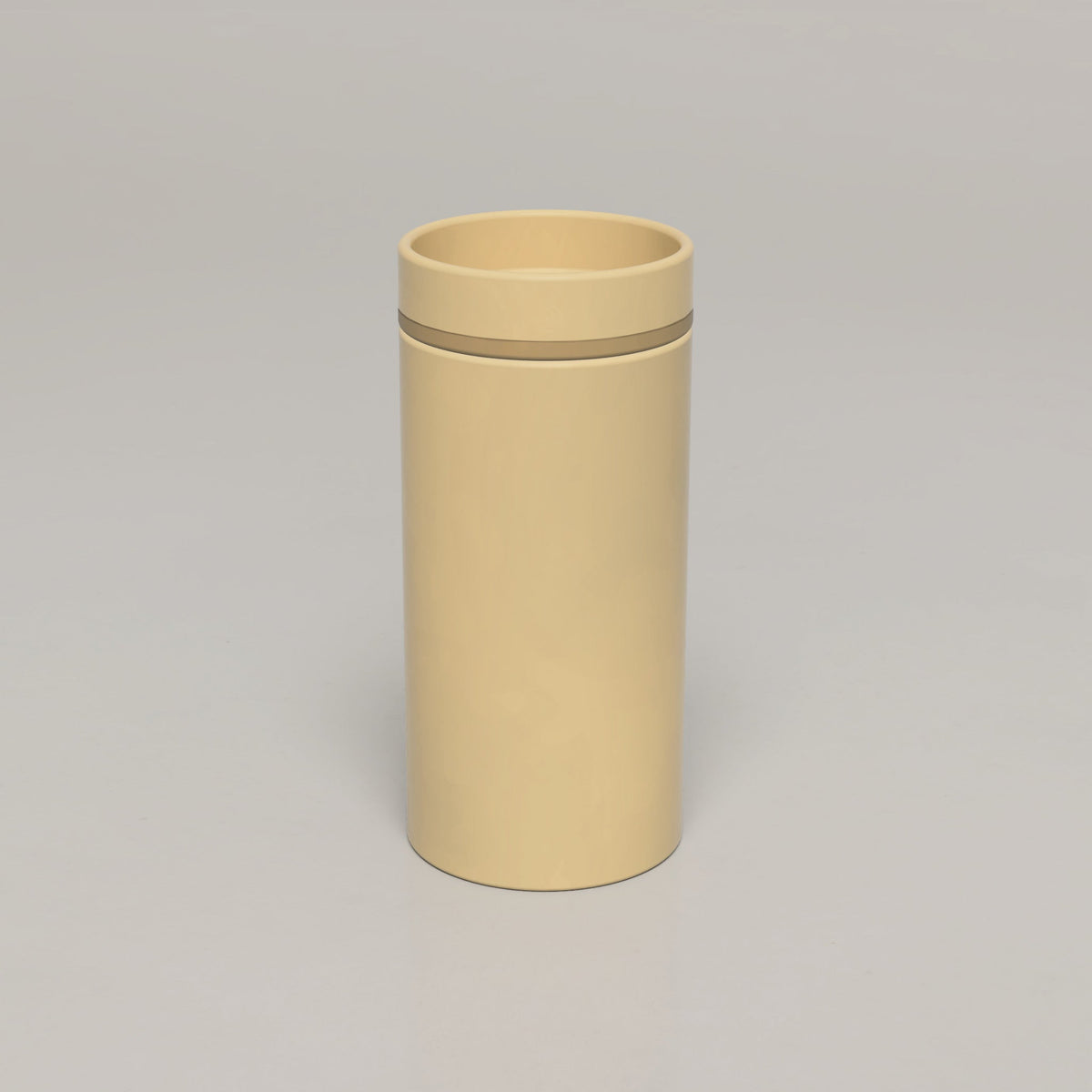 Nood Co Cylinder Bowl Two Tone Concrete Basin in Custard | Nood Co