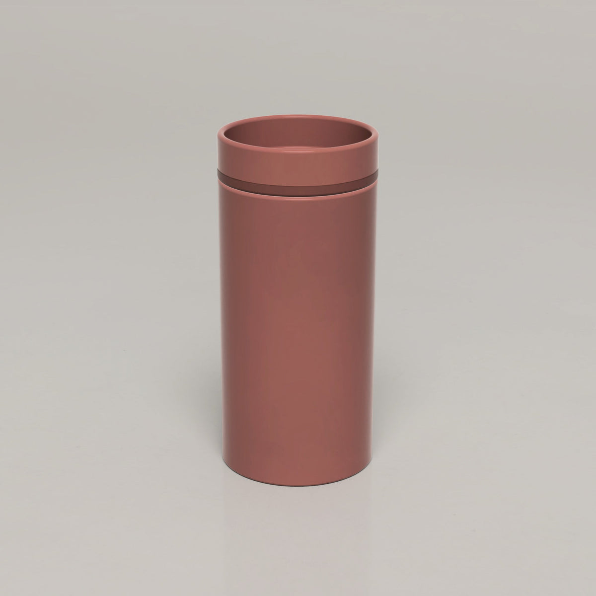 Nood Co Cylinder Bowl Two Tone Concrete Basin in Musk | Nood Co